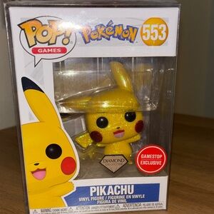 Funko Pop Pikachu Diamond Collection GameStop Exclusive Pokémon